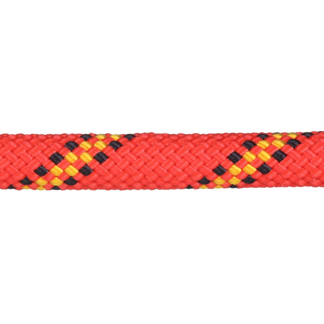 Red w/ Yellow & Black Tracer Rope Leash - Image 2