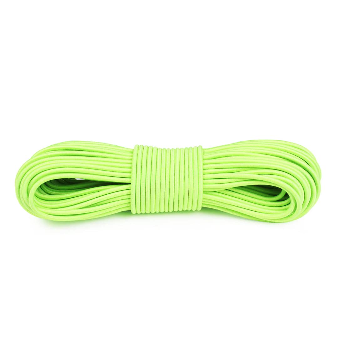 550 Paracord - 5/32 Bungee Shock Cord - Neon Green