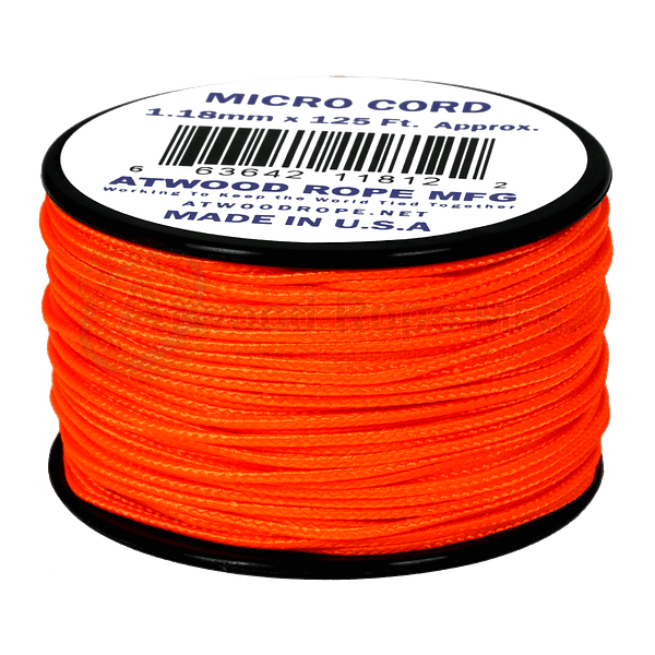 1.18mm Micro Cord - Neon Orange